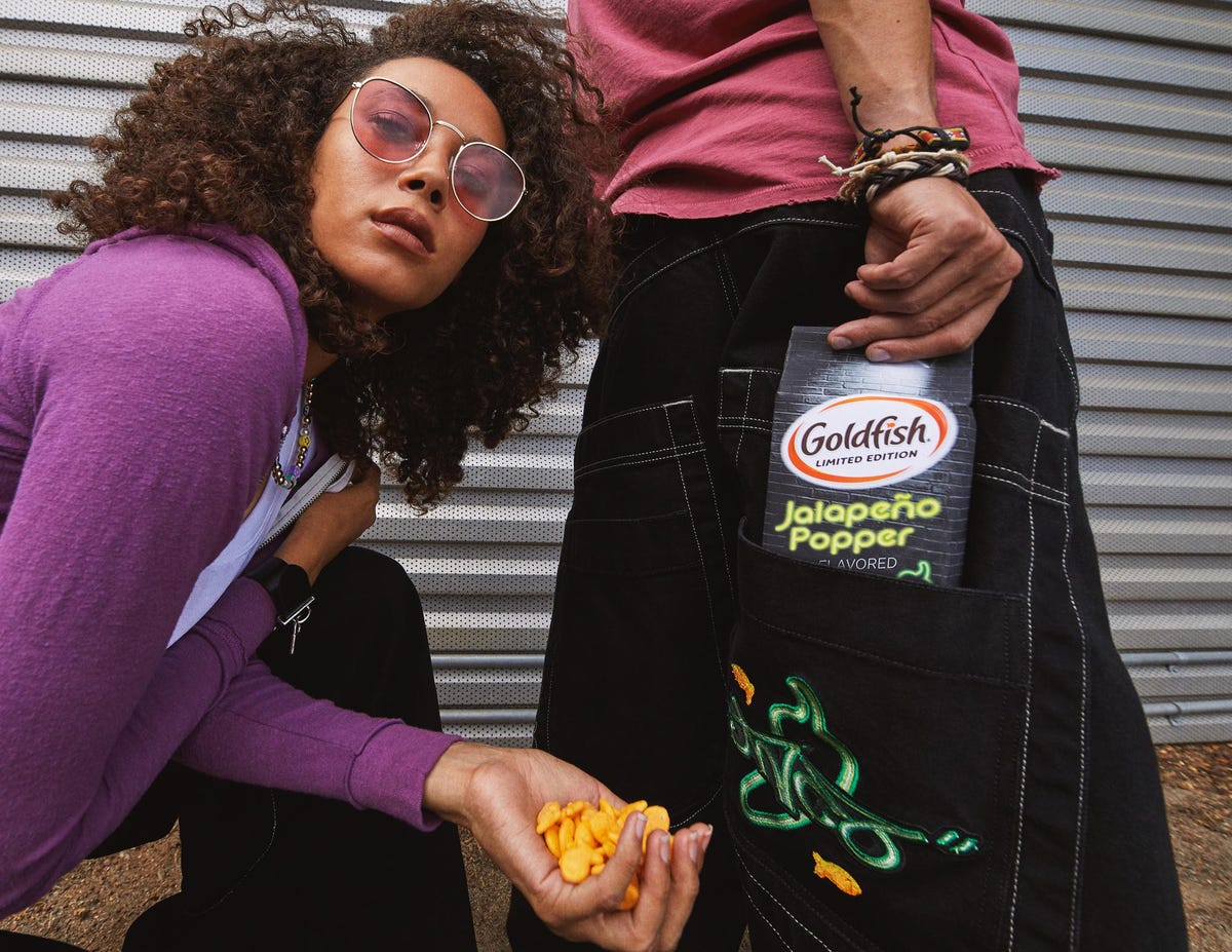 Goldfish Snack Crackers Takes A Stylish 90’s Trip Down Memory Lane