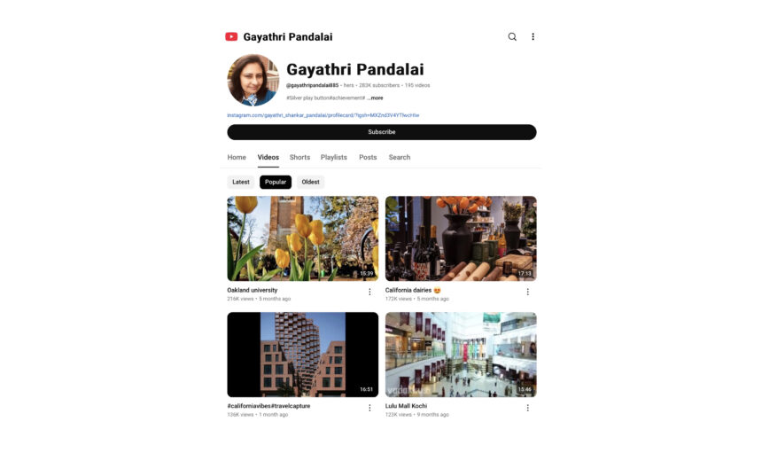 Exploring the World One Frame at a Time: Gayathri Pandalai’s YouTube channel brings photowalking to life.